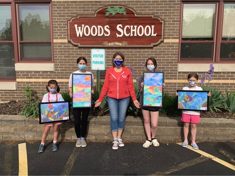 Woods Student Donate Art